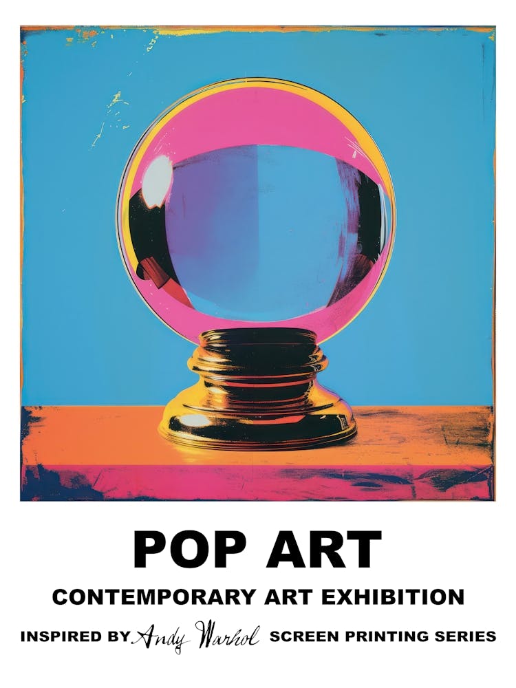 Poster Crystal Ball Pop Art 2