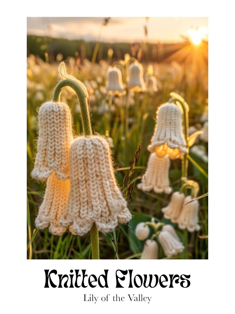 Knitted Flowers Lily Of The Valley 8