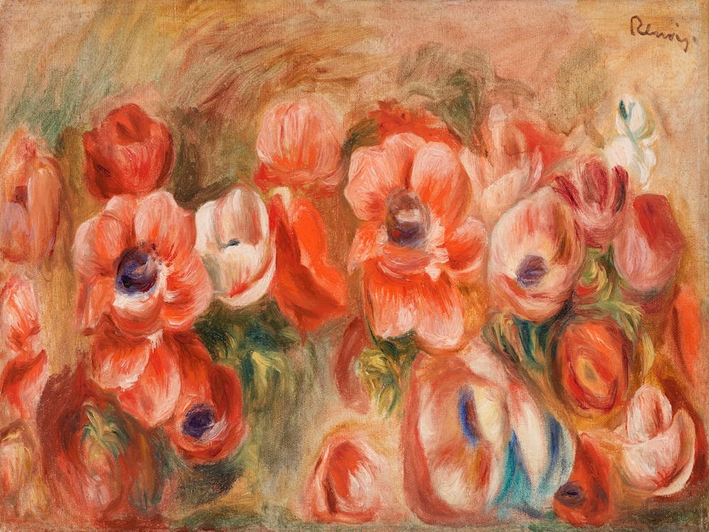 Anemones, Pierre Auguste Renoir