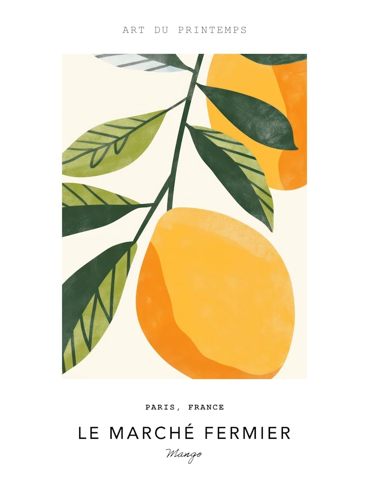 Mango Le Marche Fermier Poster 2
