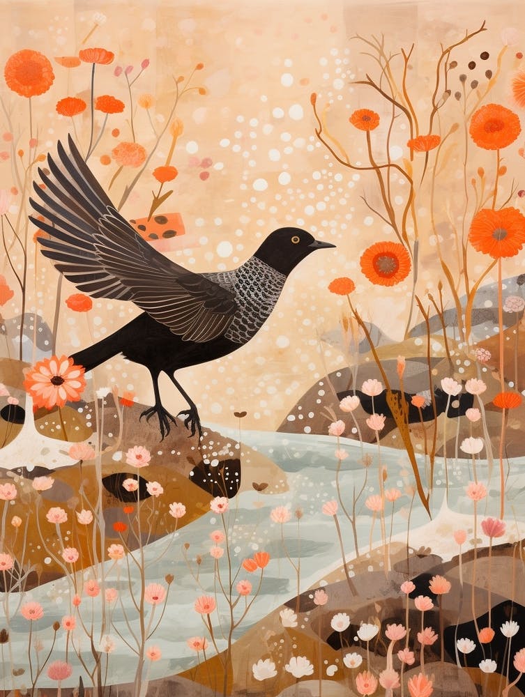 Coot 2 Detailed Bird Painting