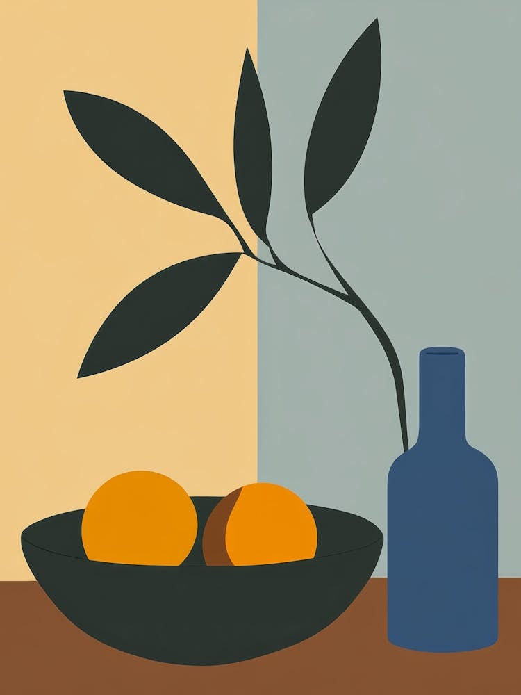 Oranges In A Bowl 1