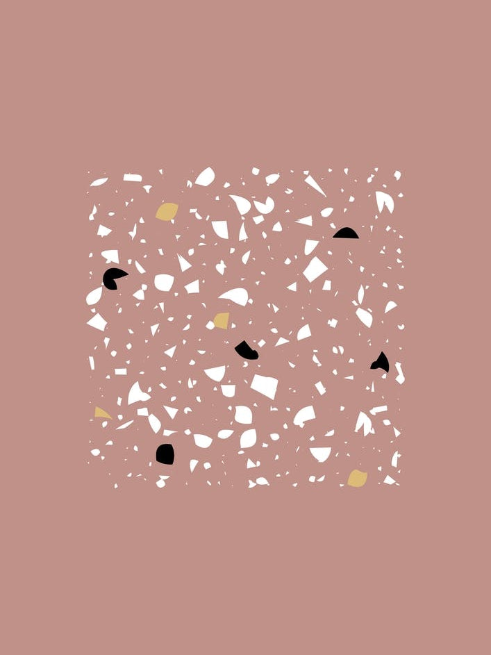 Square Terrazzo Circle Pink