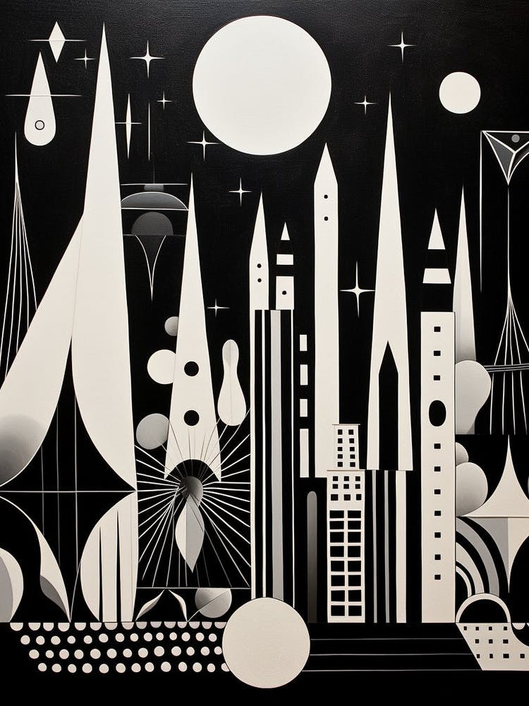 Whimsical Abstract Geometric Shapes 3