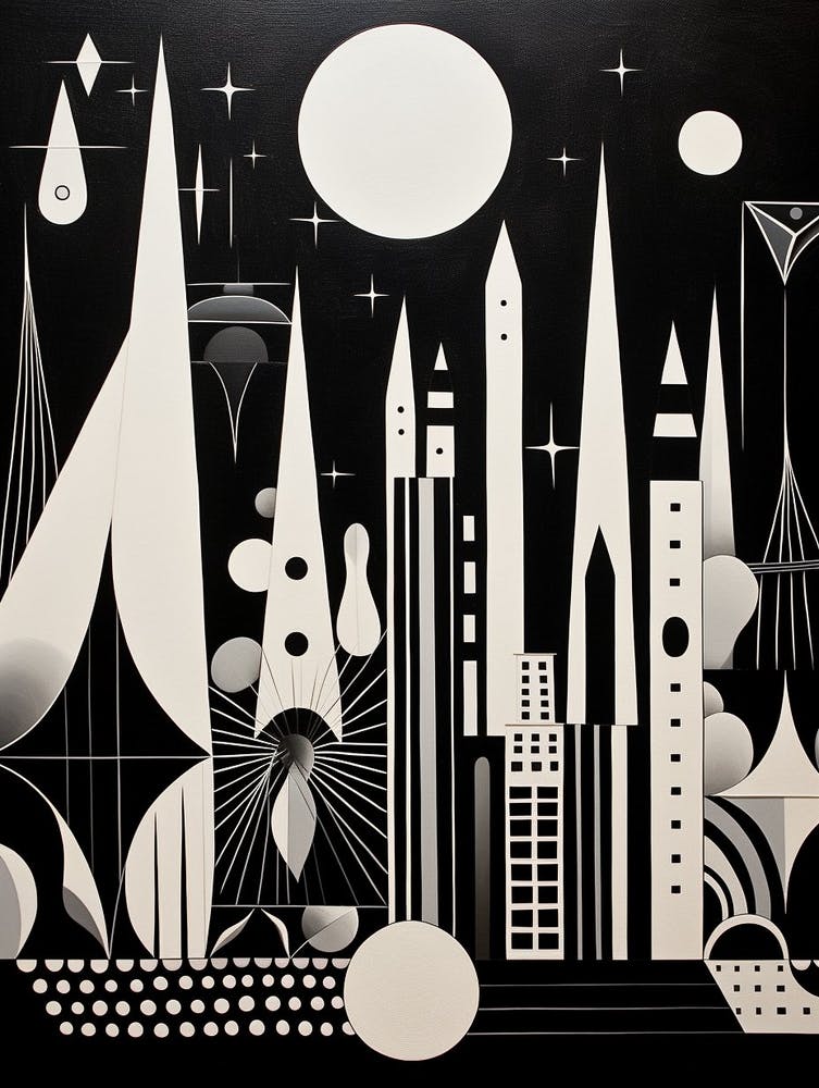 Whimsical Abstract Geometric Shapes 3