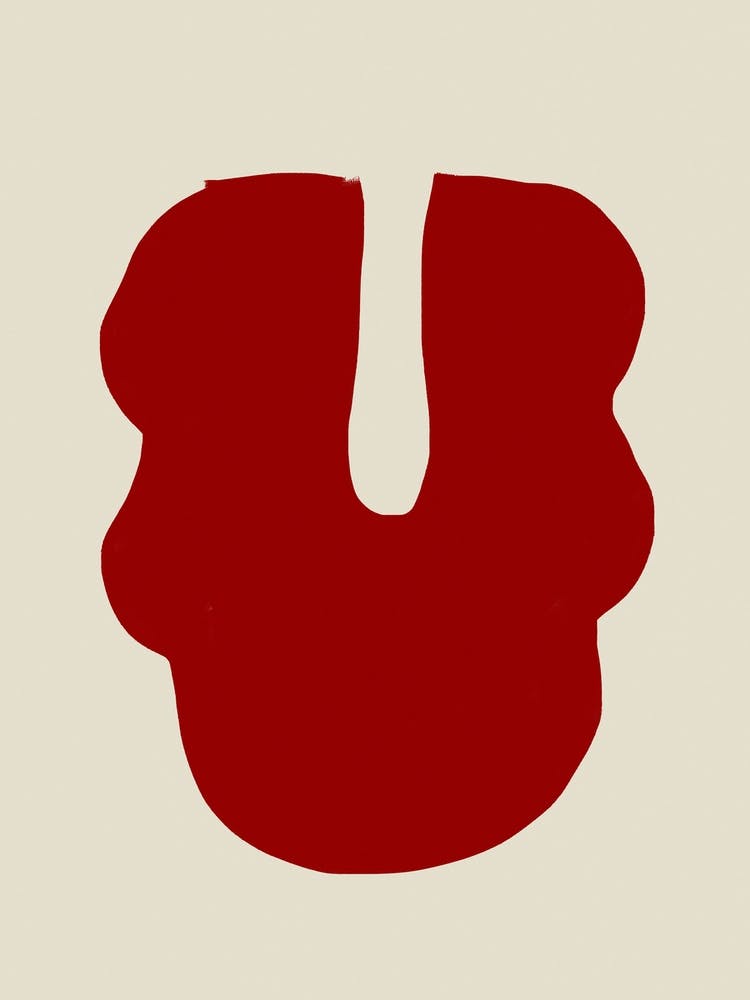 Abstract Red Object