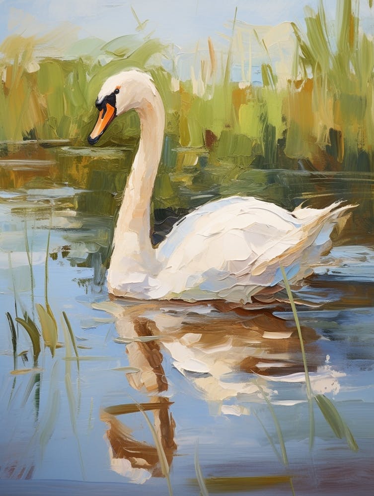 Bird Painting Swan 2