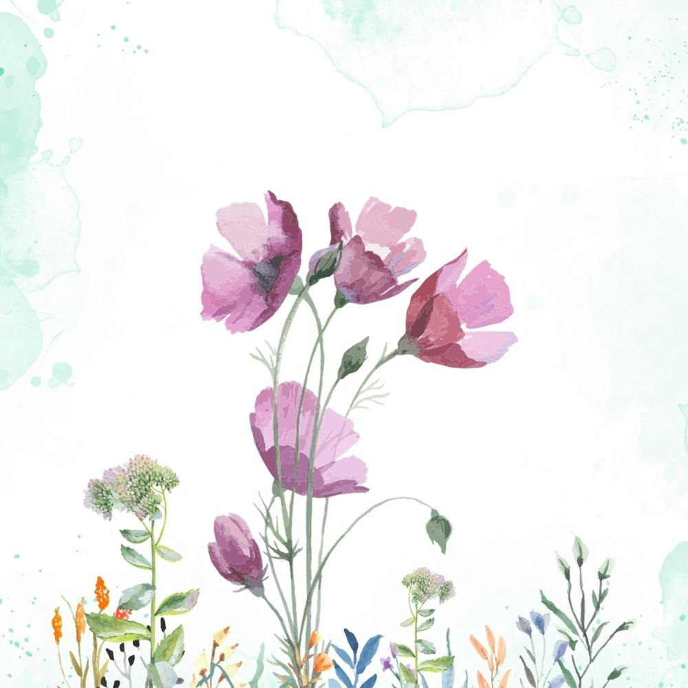 Watercolor Poppies