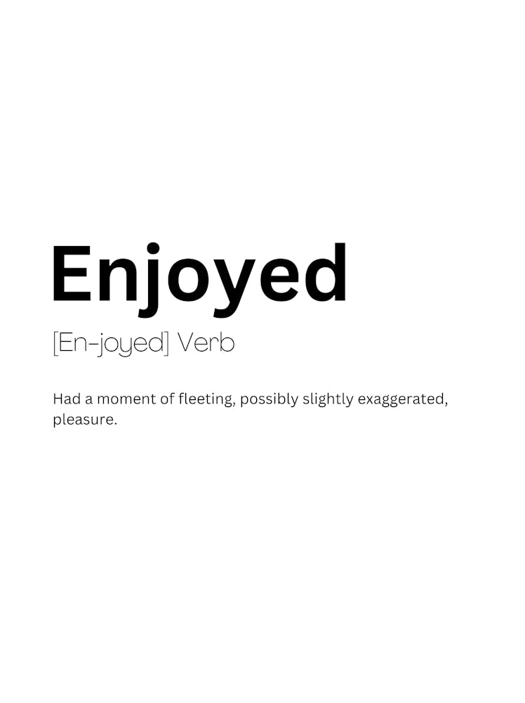 Enjoyed Definition Meaning