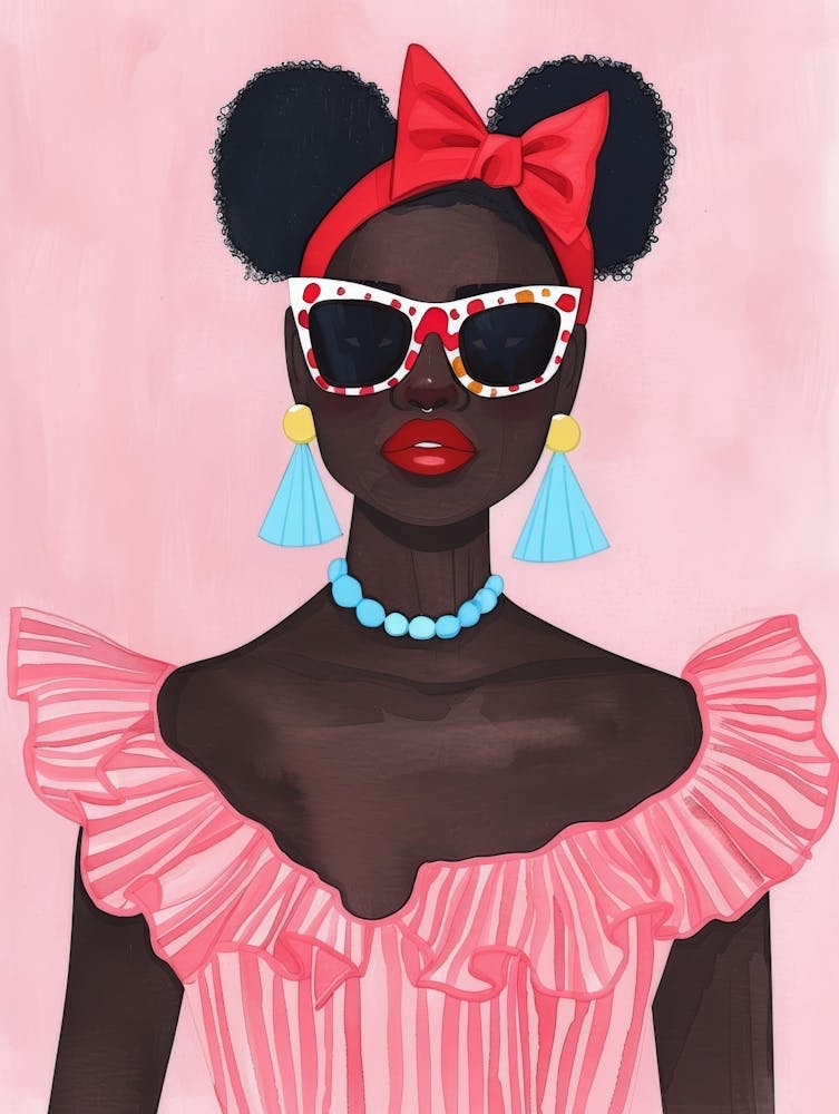 Black Girl In Pink