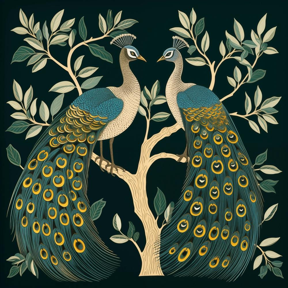 William Morris Fig And Peacock