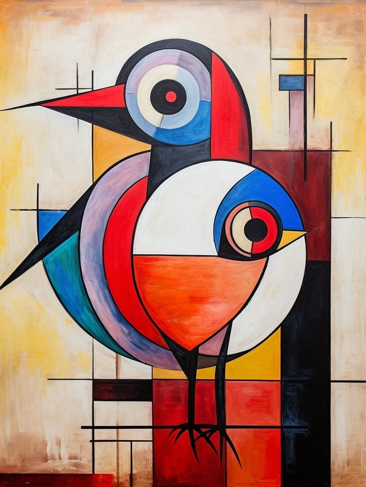 Bird Abstract Pop Art 6
