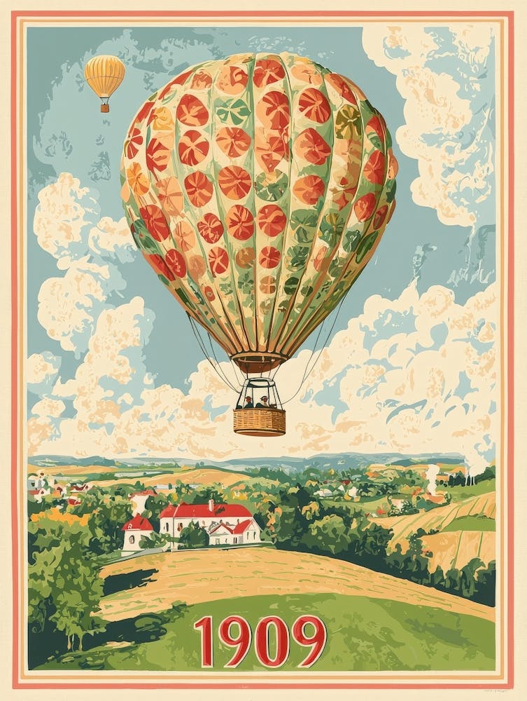 Aihrgdesign A Vintage Travel Poster Of A Hot Air Balloon Floa 66ab37d6 0f11 4321 B340 62db40c0aae2 1