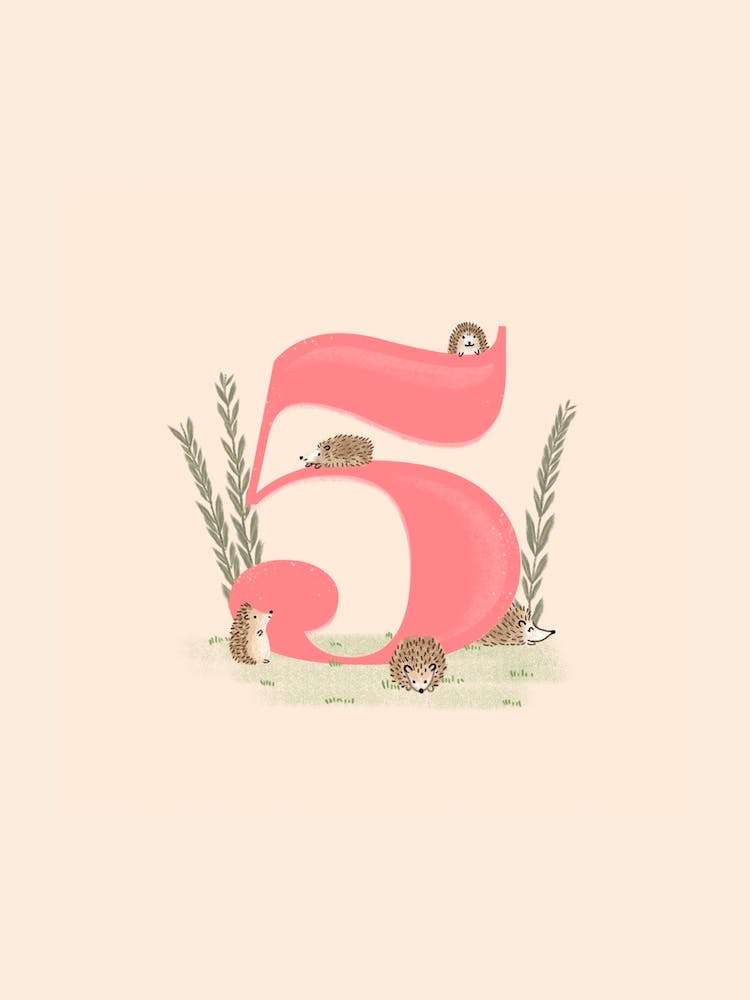Letter 5 Hedgehogs