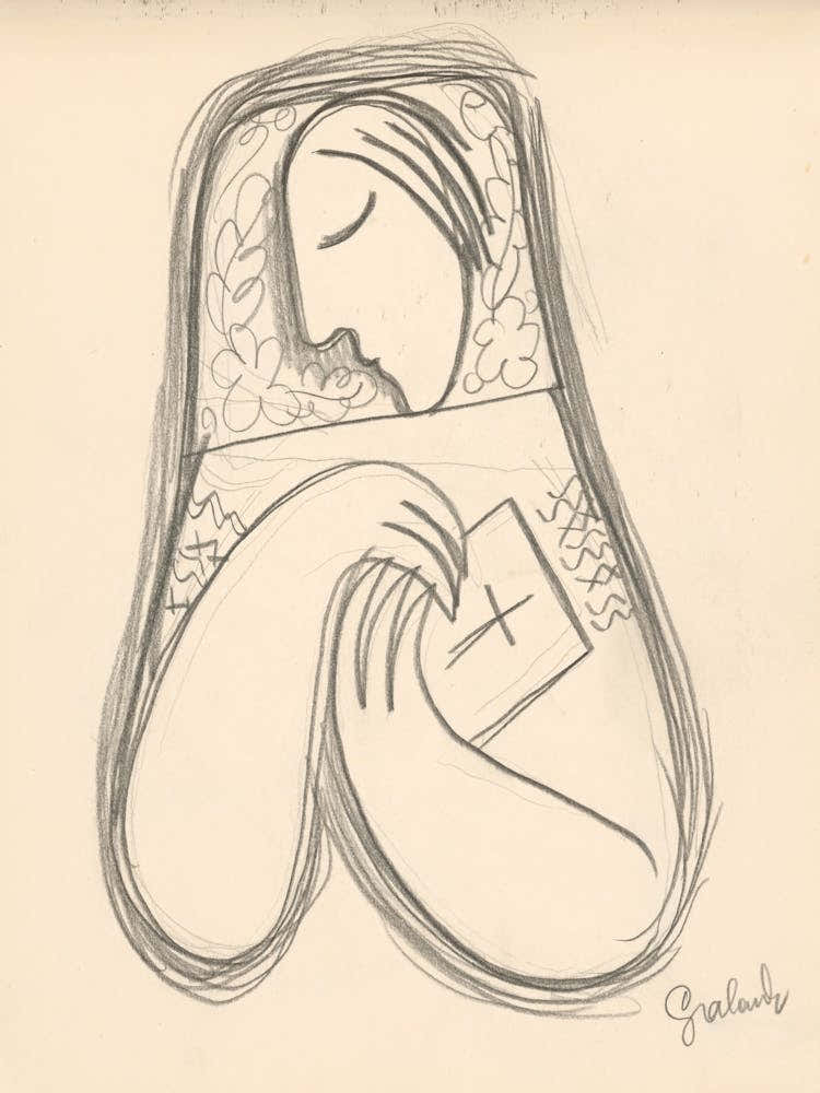 A Woman With A Prayer Book, Mikuláš Galanda