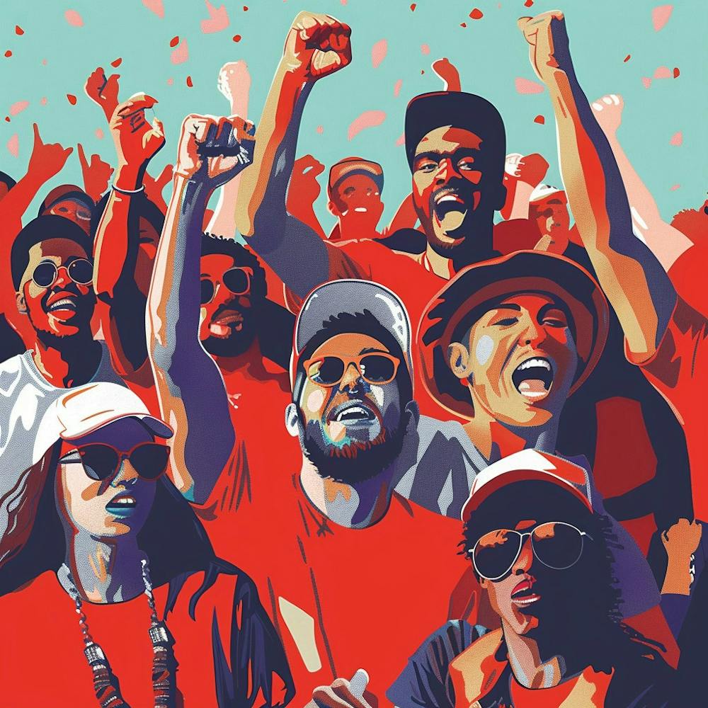 A Sports Fans Cheering Lofi Illustration 1718674496 3
