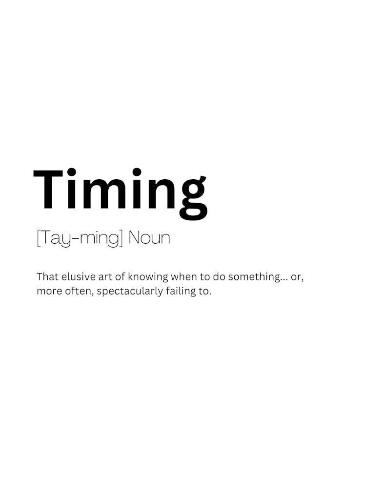 Timing Definition Meaning
