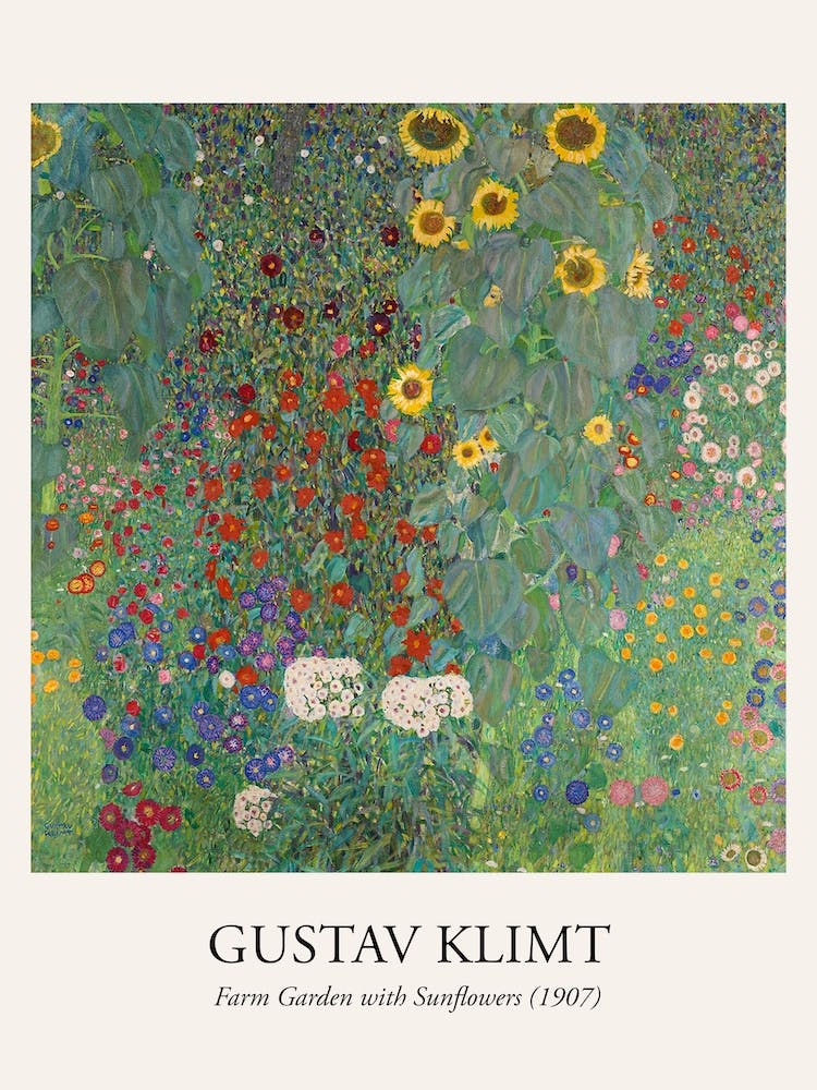Farm Garden With Sunflowers (1907) Poster