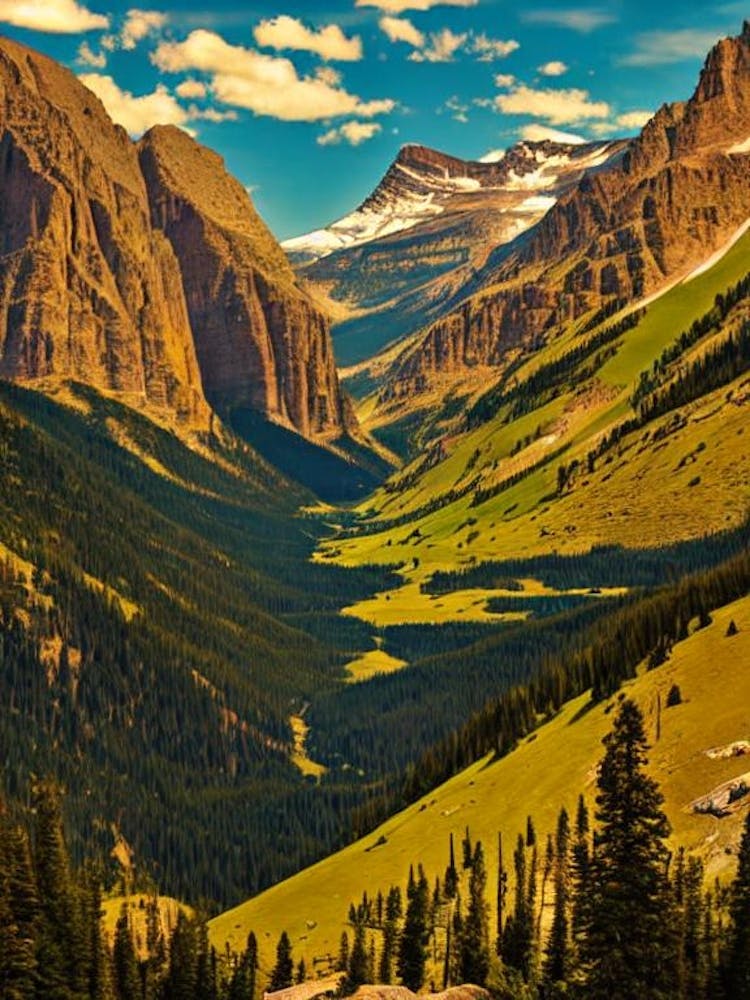 Rocky Mountain National Park United States Of America Vintage Poster