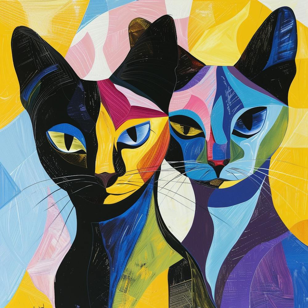 Kisha2849 Burmese Cats Colorful Picasso Style No Negative Space 8a1115cc Cfe6 4de4 9721 C25cbe9473f1