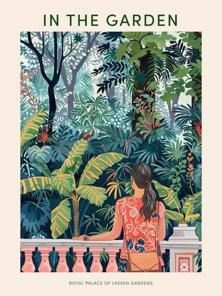 In The Garden Poster Royal Palace Of Laeken Gardens Belgium 3
