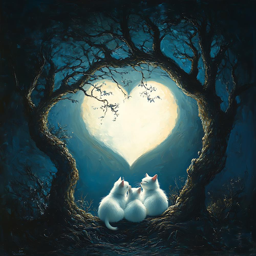 Dreamy Surrealism Cat 1