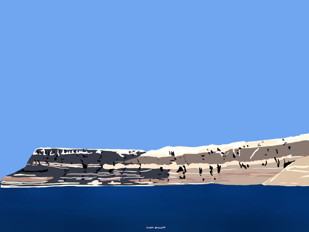 Greece, Santorini, Cliffs