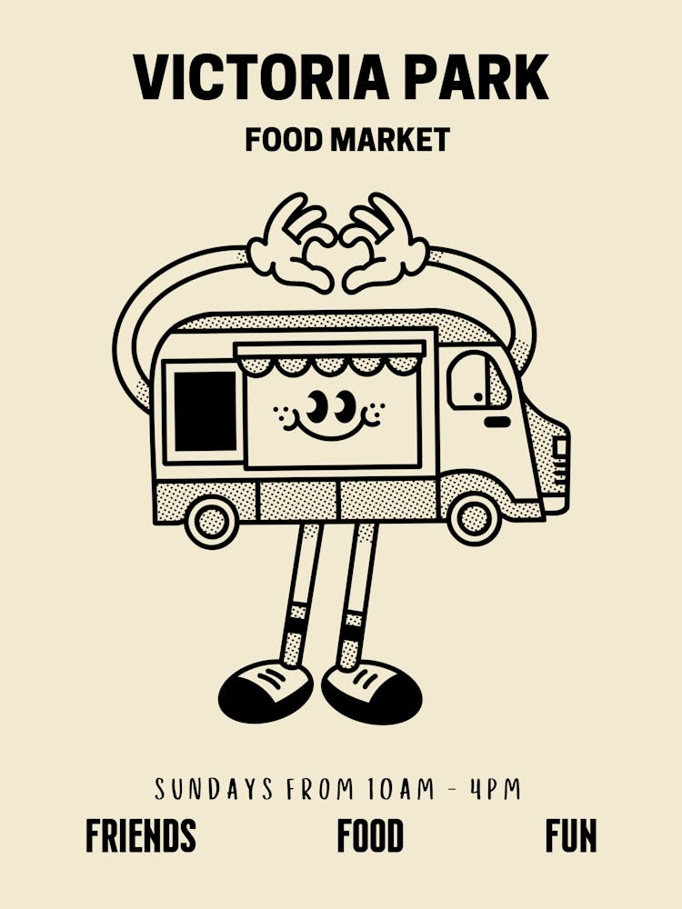 Victoria Park Food Market Retro Food Kitchen