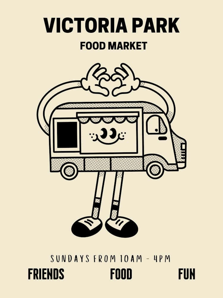 Victoria Park Food Market Retro Food Kitchen