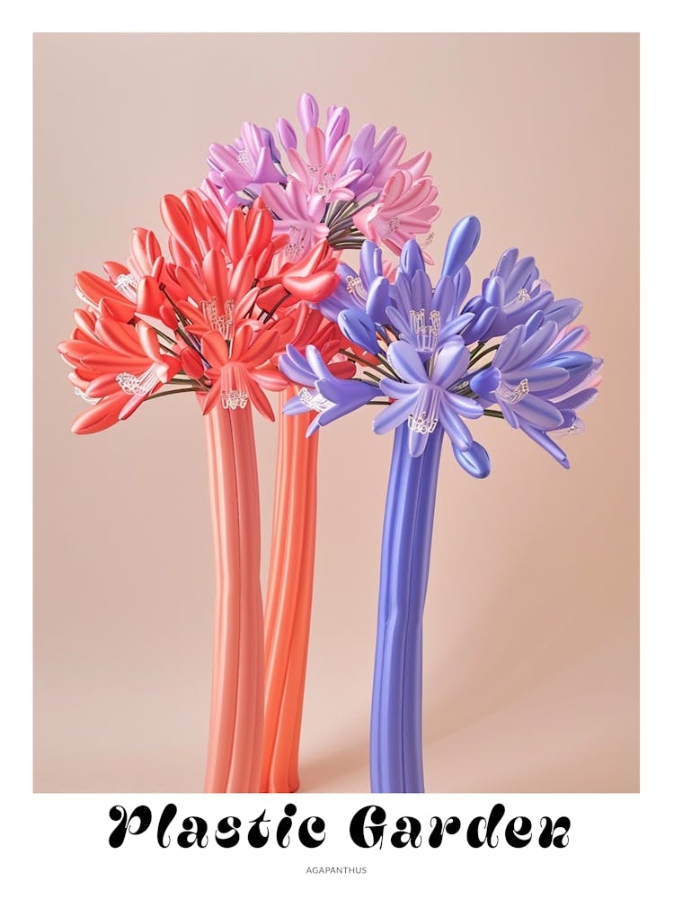 Dreamy Inflatable Flowers Poster Agapanthus 3