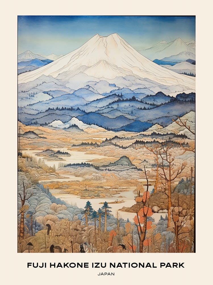 Fuji Hakone Izu National Park Japan 3 Poster