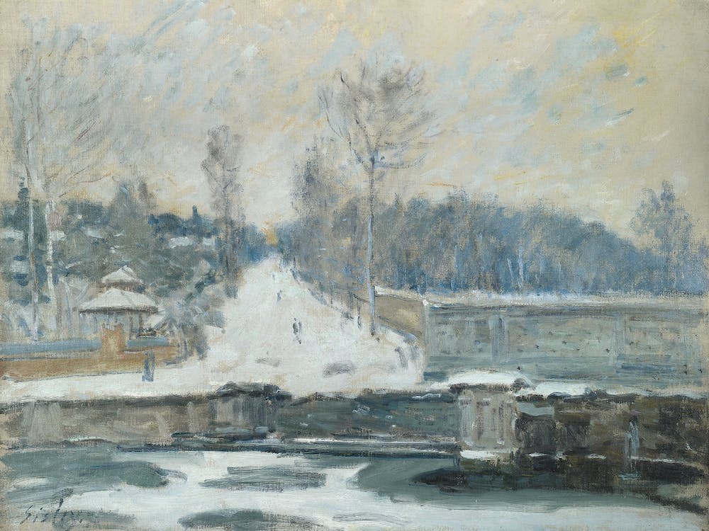The Watering Place At Marly Le Roi, Alfred Sisley