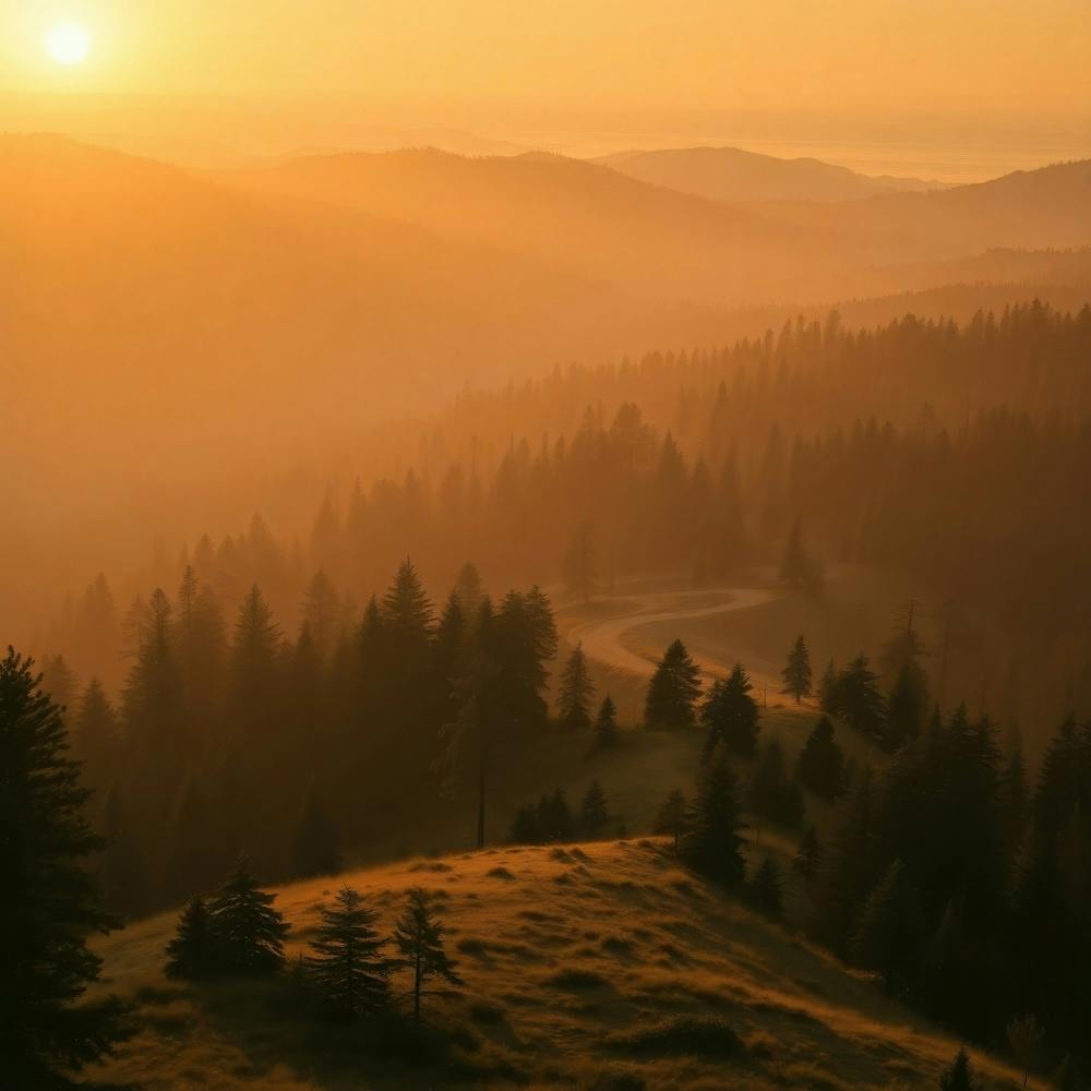 Sunrise In The Mountains 12