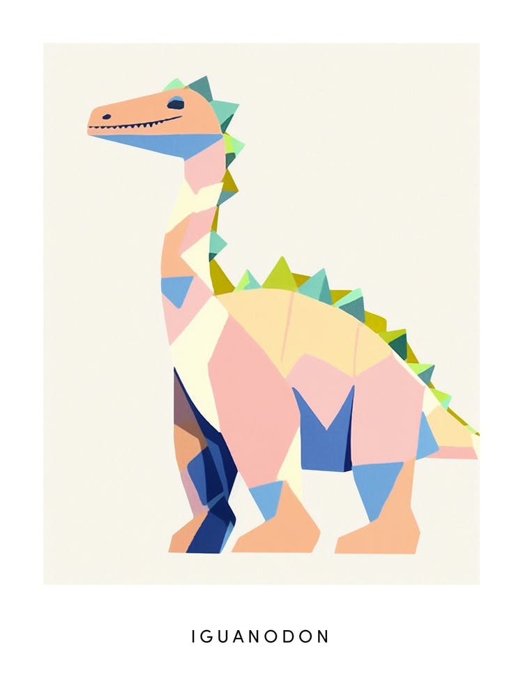Nursery Dinosaur Art Iguanodon 1 Poster