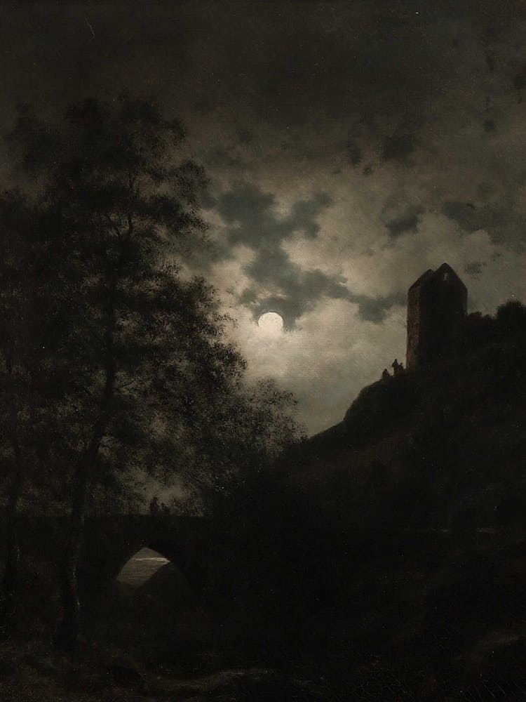 Moonlight Over Castle