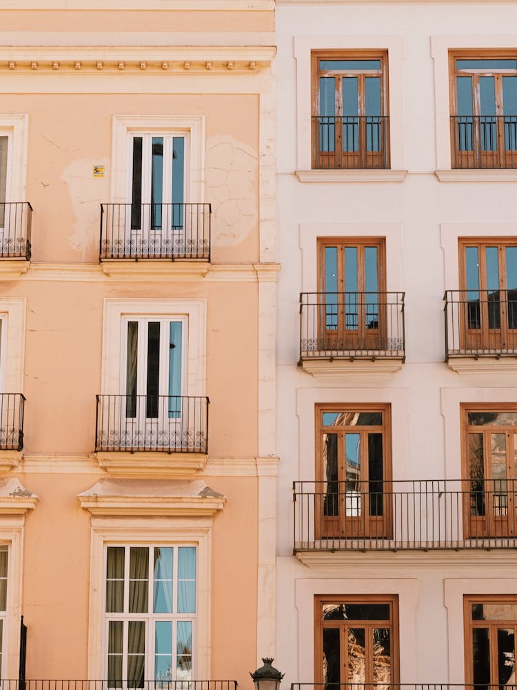 Pastel Spanish Buildings