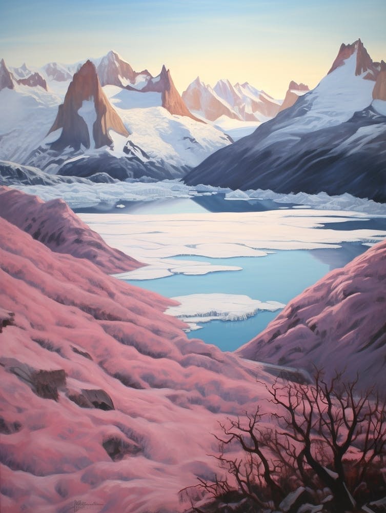 Dreamy Winter Painting Los Glaciares National Park Argentina 4