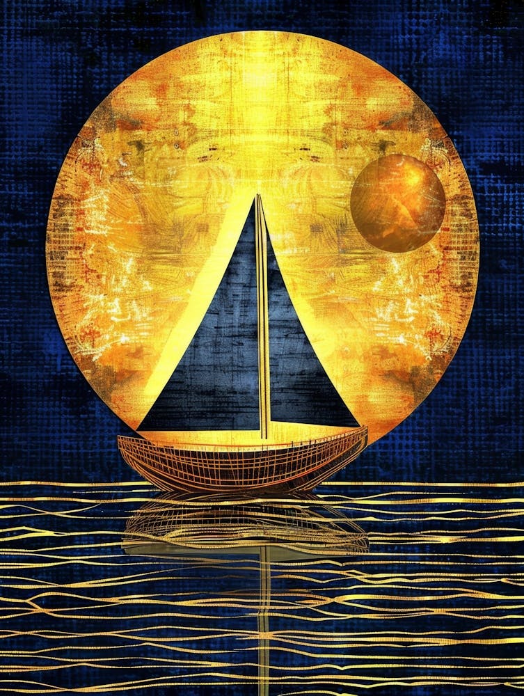 Sailboat In The Moonlight