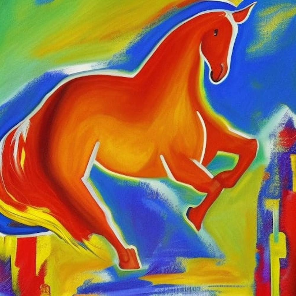 Pferd am Himmel
