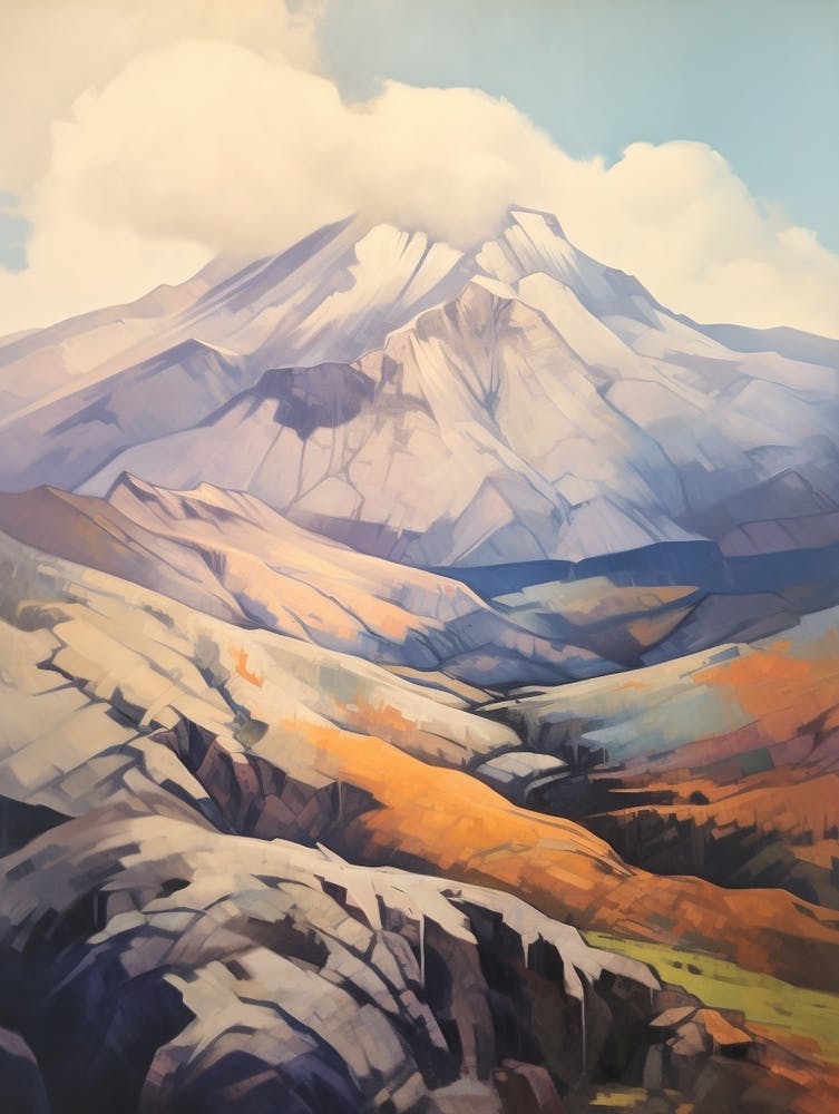 Mount St Helens Usa 2 Mountain Painting