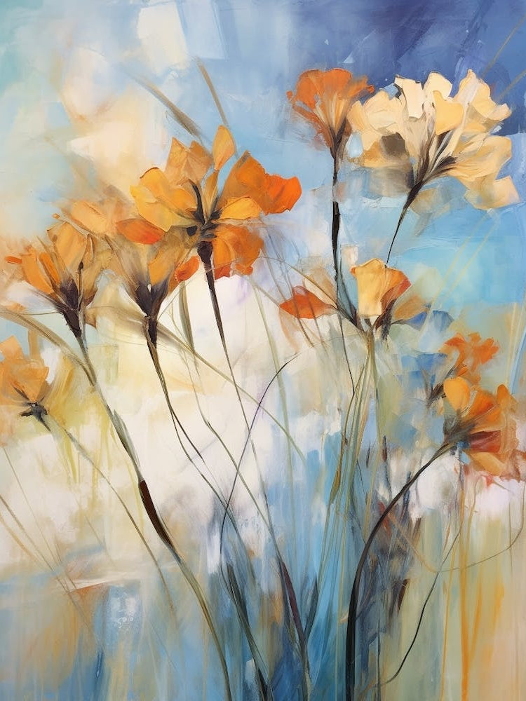 Fall Flower Painting Agapanthus 2