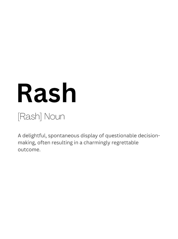 Rash Definition Bedeutung