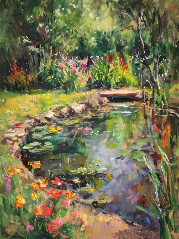 Jardin Floral Étang Enchanté 6