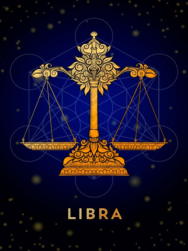 Libra — Zodiac golden sign