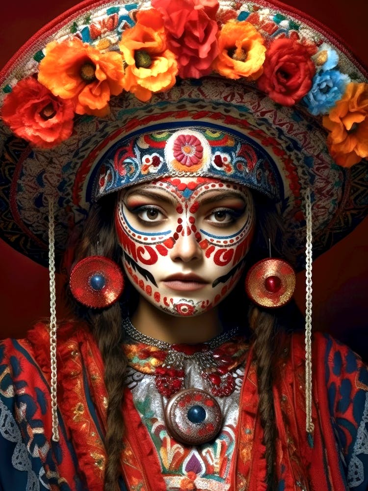 Day Of The Dead woman Mexican life