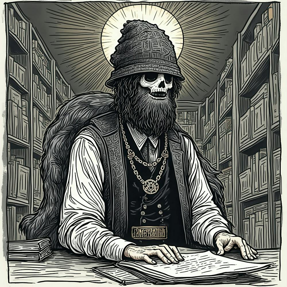 Skeleton At The Library
