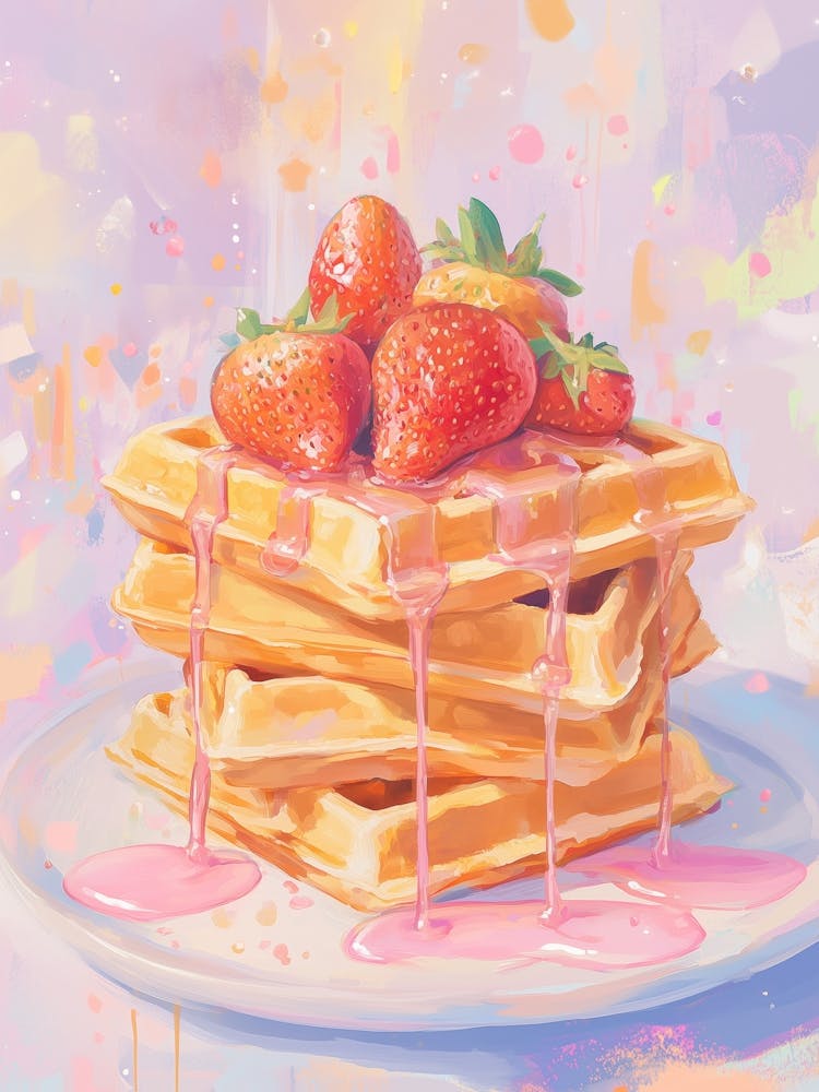 Strawberry Waffles