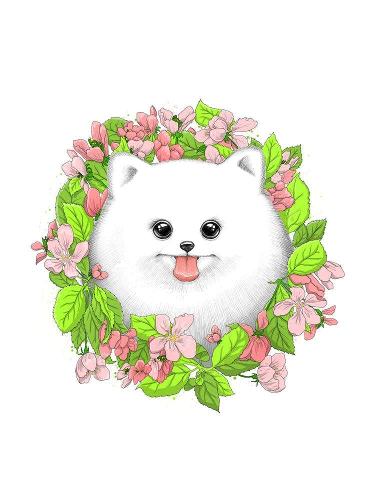 Floral Dog