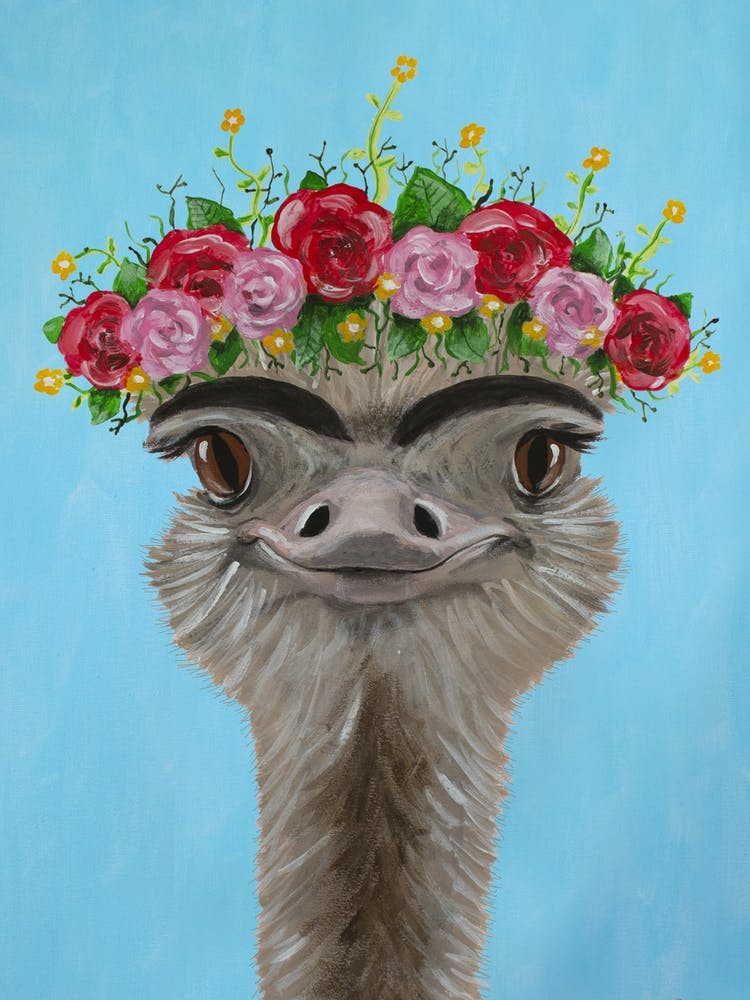 Frida Kahlo Ostrich