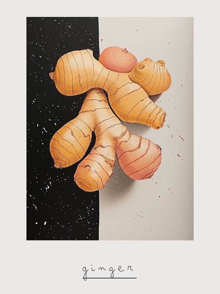 Abstract Art Ginger Deco Poster